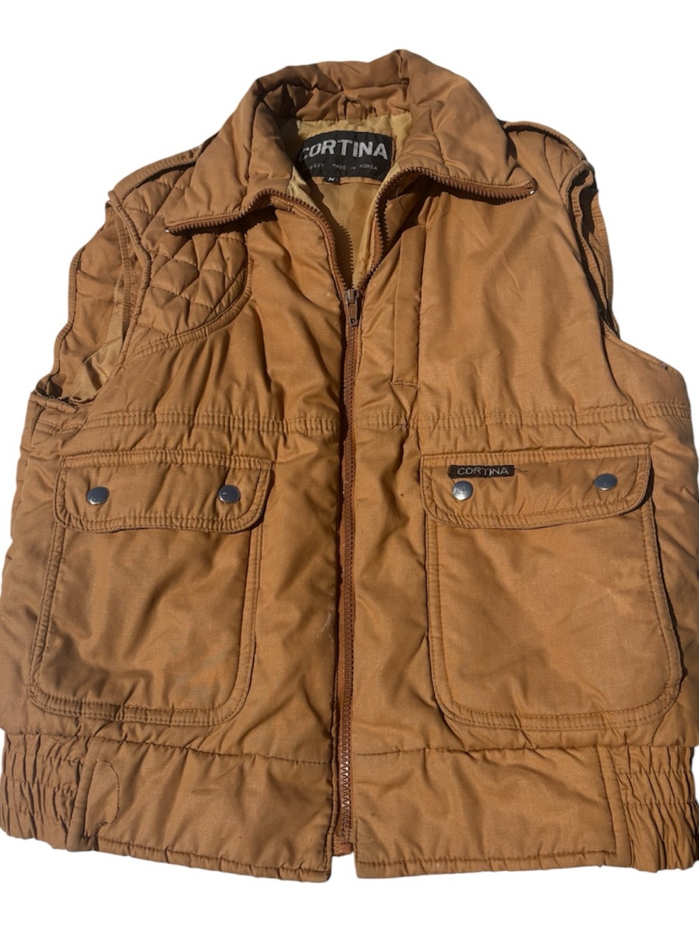 Cortina Men's Brown Quilted Utility Vest